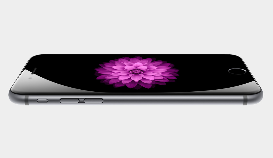 iPhone 6 has a continuous, seamless design.