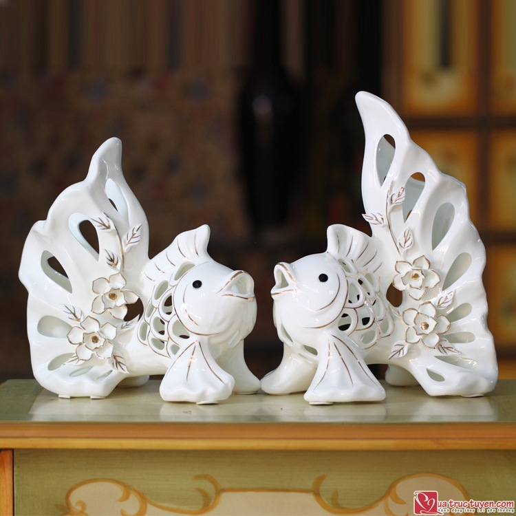 3 Món quà cưới bằng gốm sứ lý tượng mừng hạnh phúc trăm năm